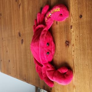 San Francisco 14" Embroidered Crab 🦀 EUC Soft Bean Bag by Souvies